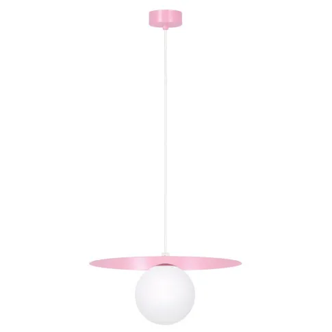 Różowa lampa wisząca kapelusz nad stół A680-Eria