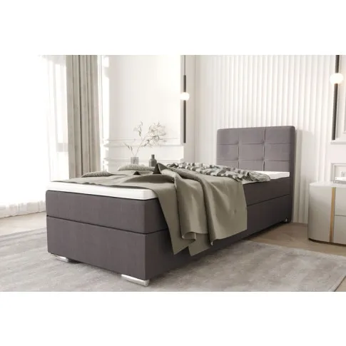 Sypialni z wykorzystaniem łóżka tapicerowanego z pojemnikiem Tisano 3X