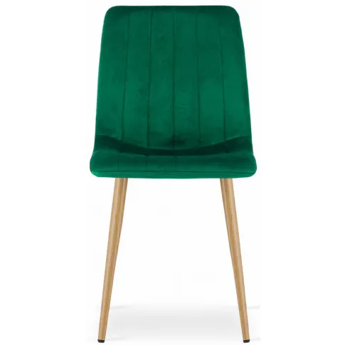 ciemnozielone krzeslo aksamirne kuchenne fernand 3x
