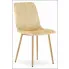 Beżowe tapicerowane krzesło nowoczesne 4 sztuki Fernando 3S