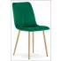 Ciemnozielone krzesło metalowe z zestawu Fernando 3S
