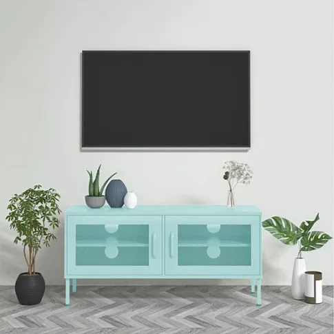Prezentacja miętowej szafki pod TV Croxis