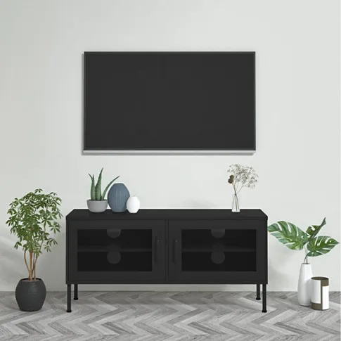 Prezentacja czarnej szafki pod TV Croxis