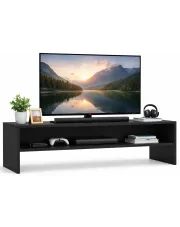 Czarna klasyczna szafka RTV - Sarsa w sklepie Edinos.pl