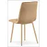 Brazowe krzesło tapicerowane do jadalni Ekis