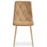 Brązowe metalowe krzesło kuchenne Ekis