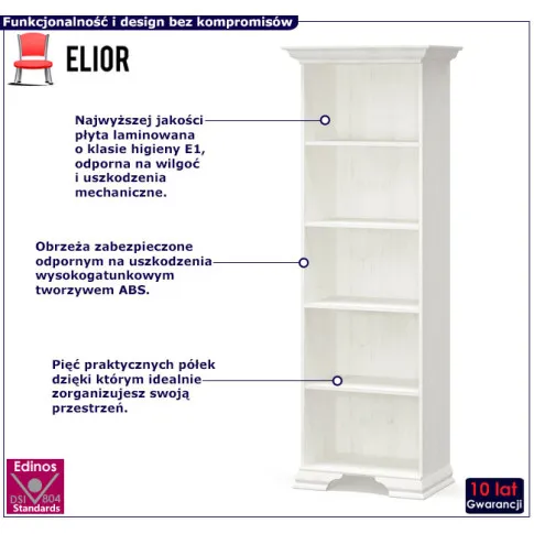 Biały regał Fiorno 12X