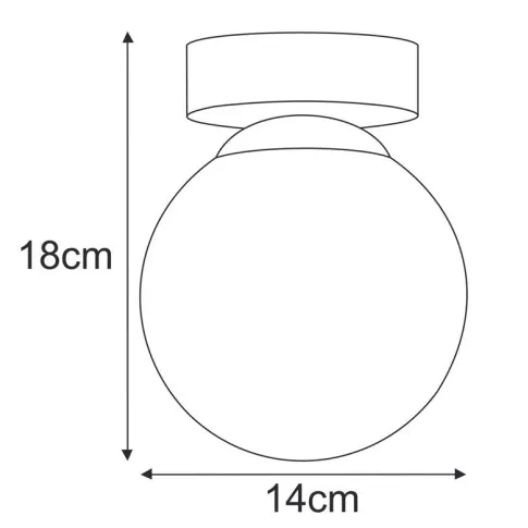 Wymiary lampy A687-Zera
