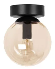 Bursztynowa szklana nowoczesna lampa sufitowa - A687-Zera w sklepie Edinos.pl
