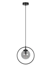 Czarno-grafitowa lampa wisząca nad wyspę - A691-Zera w sklepie Edinos.pl