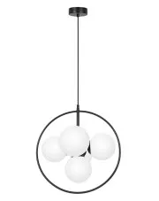 Czarno-biała geometryczna lampa wisząca - A690-Zera w sklepie Edinos.pl