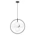 Czarno-biała geometryczna lampa wisząca - A690-Tulio
