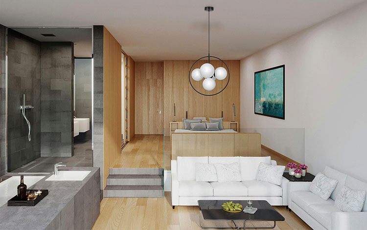  Lampa wisząca ze szklanymi kloszami w metalowym okręgu A690-Tulio