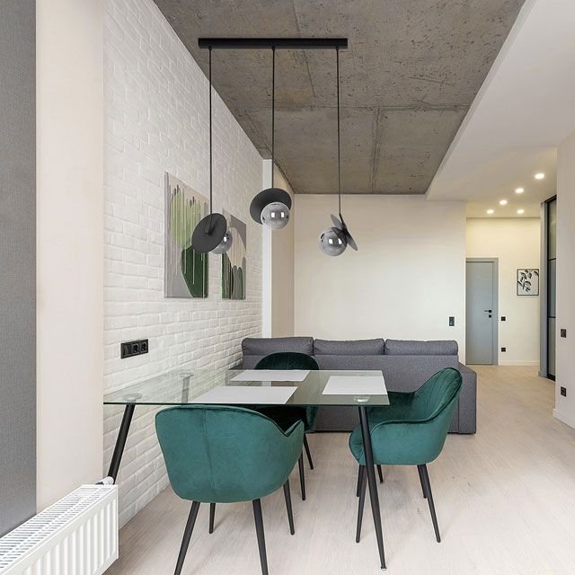 Lampa wisząca potrójna z regulowanymi kloszami kapelusze H677-Nelora