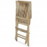 Złożone krzesło z zestawu drewnianych mebli ogrodowych Albert
