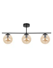 Bursztynowa potrójna lampa sufitowa w stylu loft - A705-Ekta w sklepie Edinos.pl
