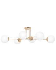 Złota sześciopunktowa lampa sufitowa glamour - A708-Reda w sklepie Edinos.pl