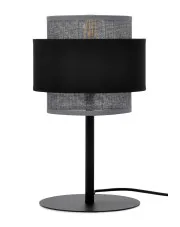 Lampka nocna stołowa z podwójnym abażurem - A709-Ekla w sklepie Edinos.pl