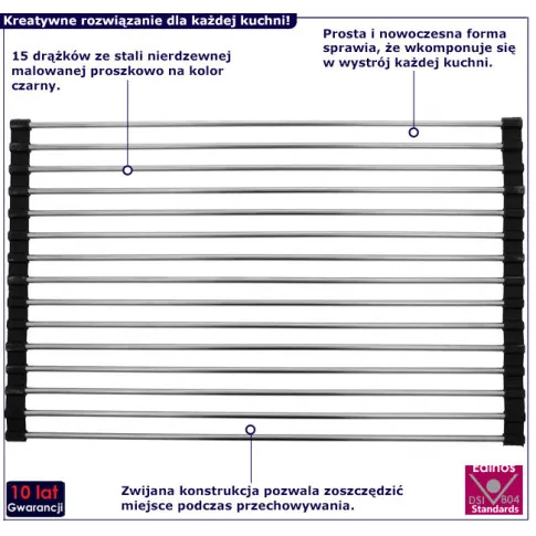 Ociekacz metalowy do naczyń Ziftos 5X