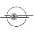 Czarno-grafitowy industrialny geometryczny kinkiet - A722-Sateli