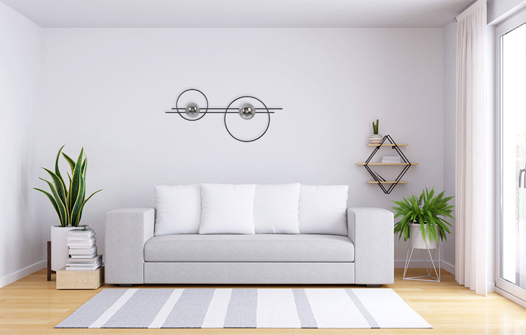 Czarno-grafitowy kinkiet geometryczny industrialny H514-Mirano