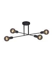 Czarna industrialna lampa sufitowa patyki - A725-Kazasa w sklepie Edinos.pl