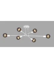 Biała metalowa lampa sufitowa patyki bez kloszy - A726-Akma w sklepie Edinos.pl