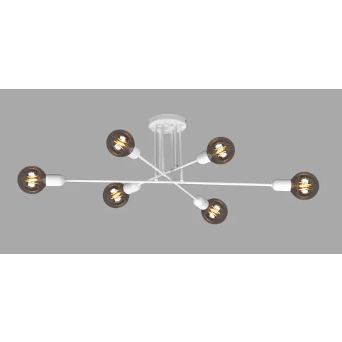 Biała 6-punktowa lampa sufitowa w kształcie patyków A726-Akma
