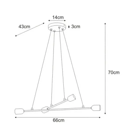 Wymiary lampy A727-Akma