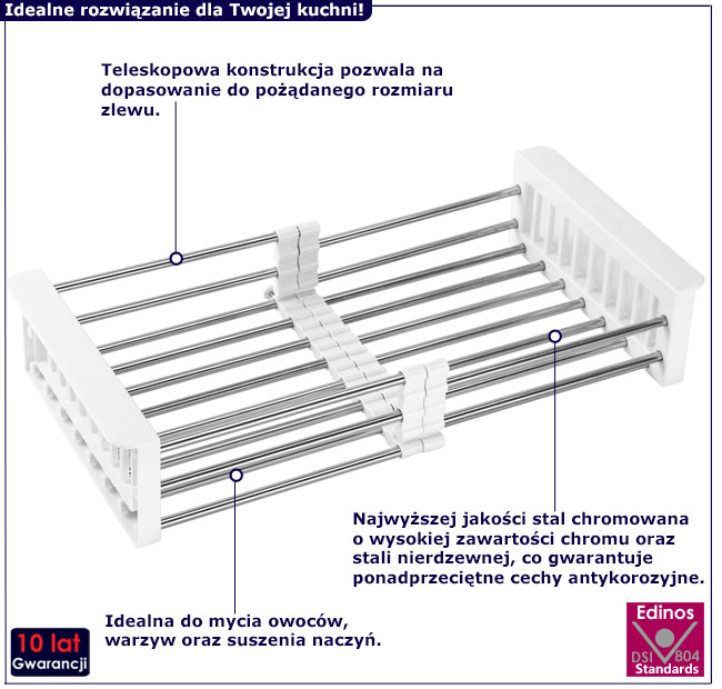Ociekacz biały Noria