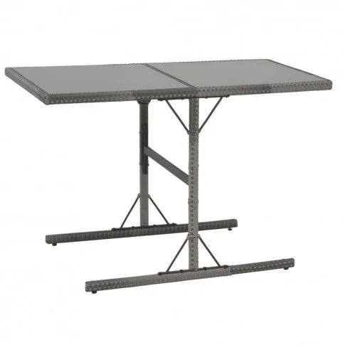 Fotografia vidaXL 7-częściowy zestaw mebli ogrodowych + poduszki, rattan PE szary z kategorii Stoły, krzesła, ławki