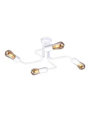Biała industrialna lampa sufitowa bez kloszy - A729-Imerix w sklepie Edinos.pl