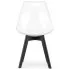 Skandynawskie krzesło z czarnymi nogami Asaba 4X
