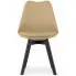 Ciemnobeżowe krzesło z zestawu Asaba 4S