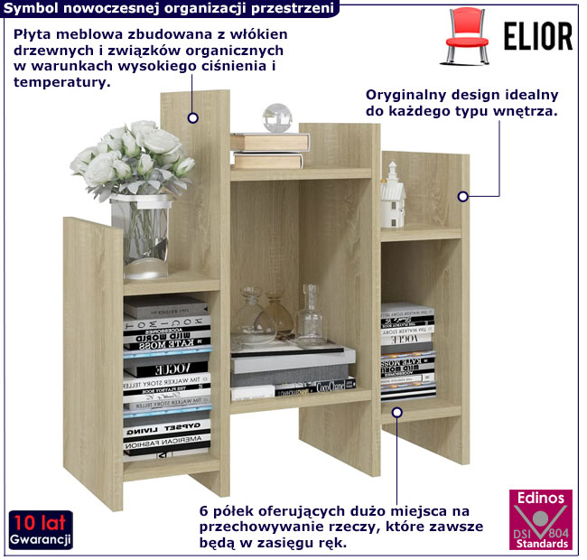 Regał Pyrol dąb sonoma