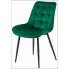 Ciemnozielone krzesło tapicerowane Sotion