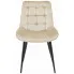 Beżowe krzesło metalowe do salonu Sotion
