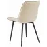 Beżowe krzesło tapicerowane Sotion