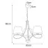 Rysunek z wymiarami lampy A740-Evia