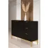 Komoda czarna glamour Aurello 3X