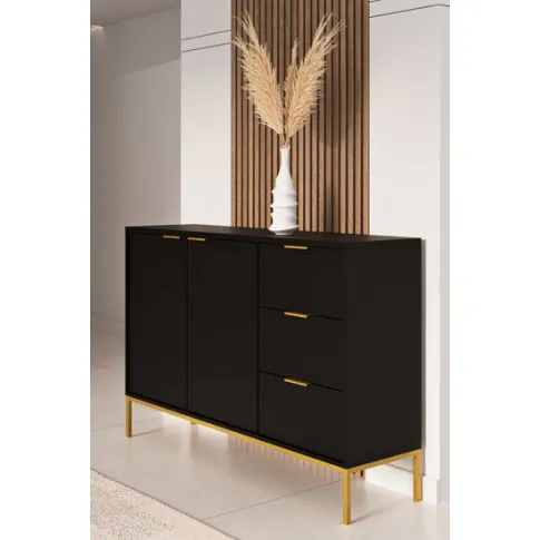 Komoda czarna glamour Aurello 3X
