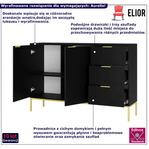 Komoda na nóżkach Aurello 3X