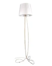 Klasyczna lampa stojąca dekoracyjna z abażurem - A742-Dorat w sklepie Edinos.pl