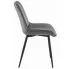 Ciemnoszare krzesło metalowe Guan