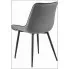 Ciemnoszare krzesło tapicerowane do salonu Guan