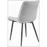 Jasnoszare krzesło metalowe Guan