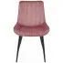 Różowe aksamitne krzesło do jadalni Guan