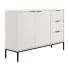 Komoda Aurello 3X kolor biały+czarny