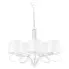 Klasyczny biały żyrandol pięcioramienny abażurowy A744-Aska