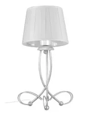 Stylowa klasyczna lampa stołowa abażurowa - A746-Ambio w sklepie Edinos.pl